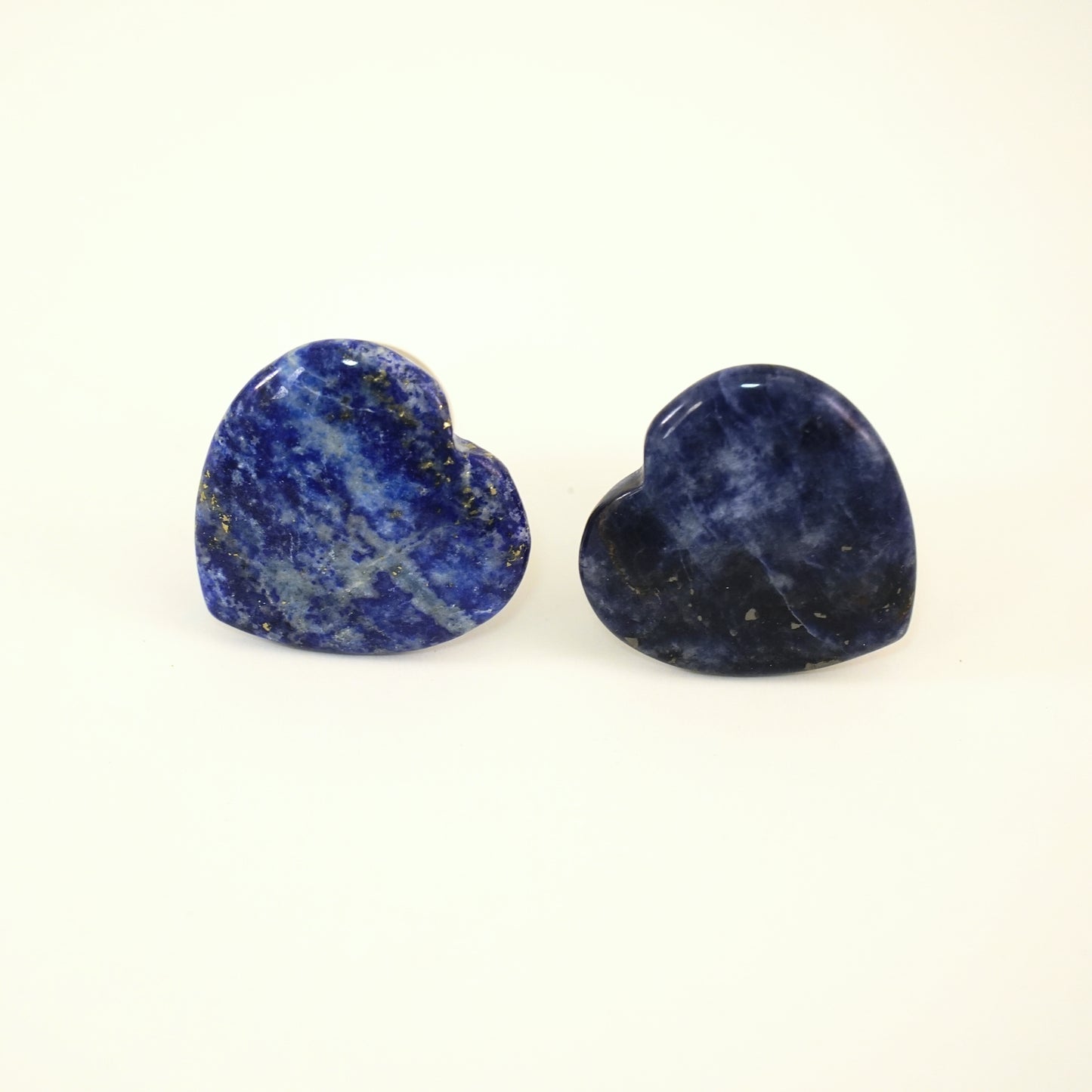 Sodalite Gemstone Heart Pair