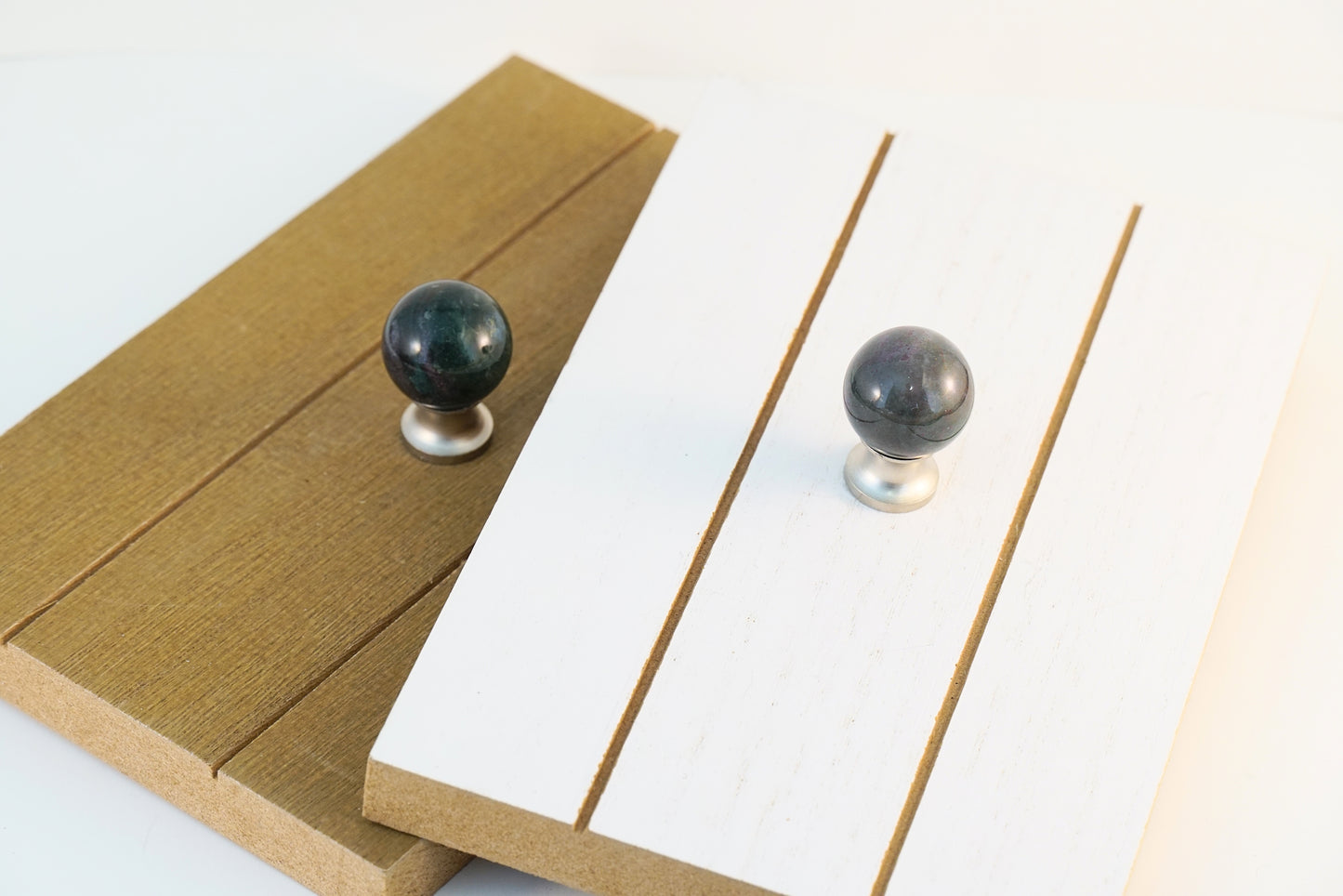 Green and Pink Bloodstone Gemstone Sphere Pair