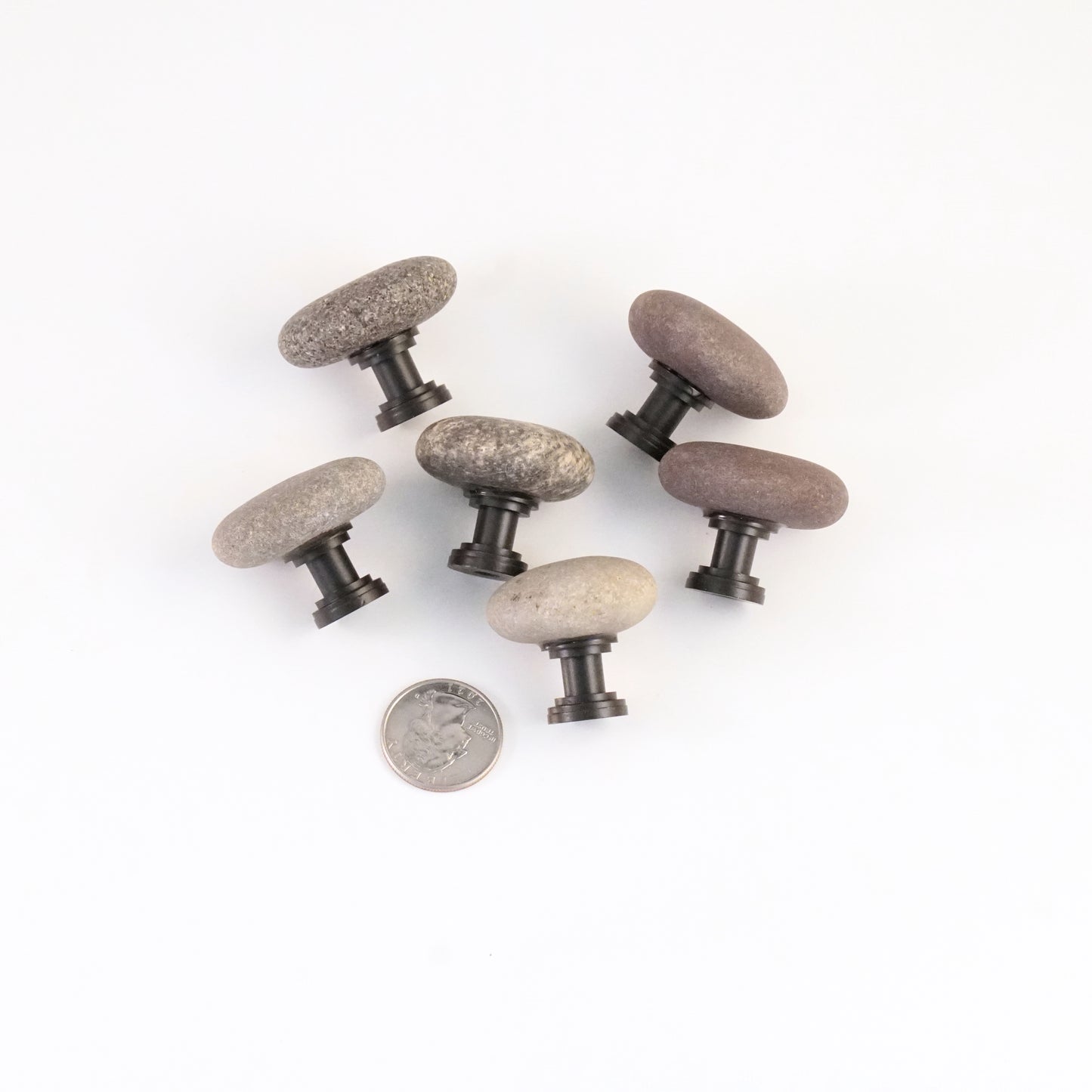 Mixed Warm Beach Stones - Set of 6