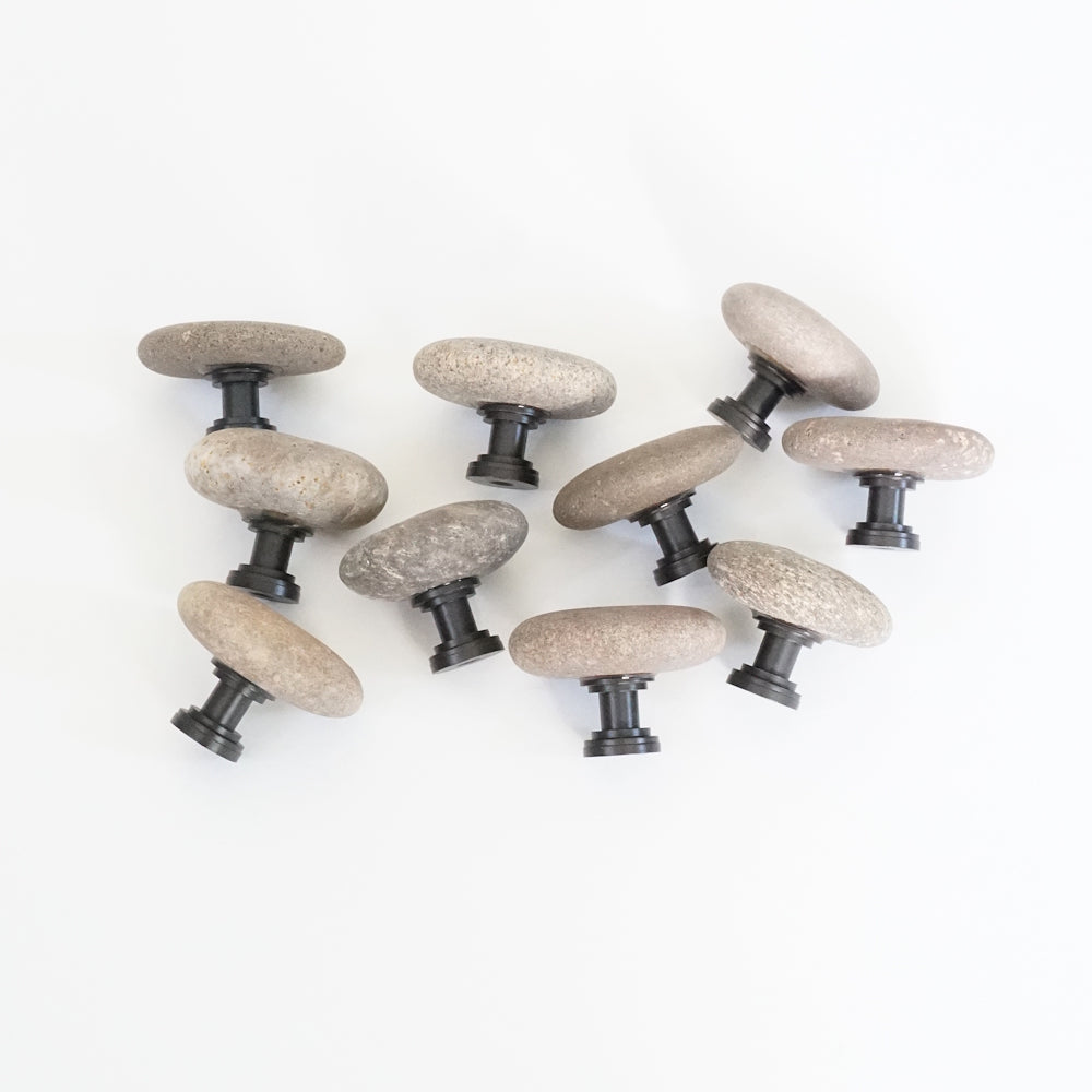 Mixed Brown Beach Rocks - Set of 10