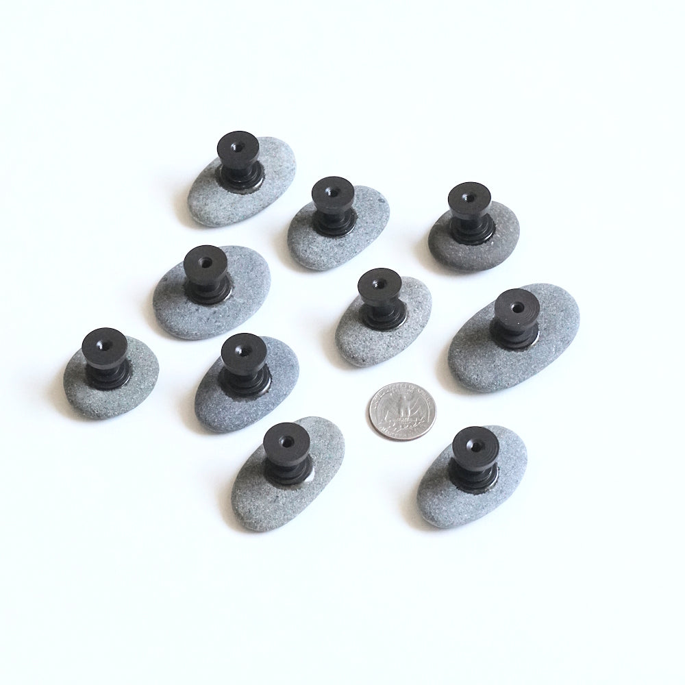 Wild Mix Gray Beach Rocks - Set of 10 - Ready to Ship