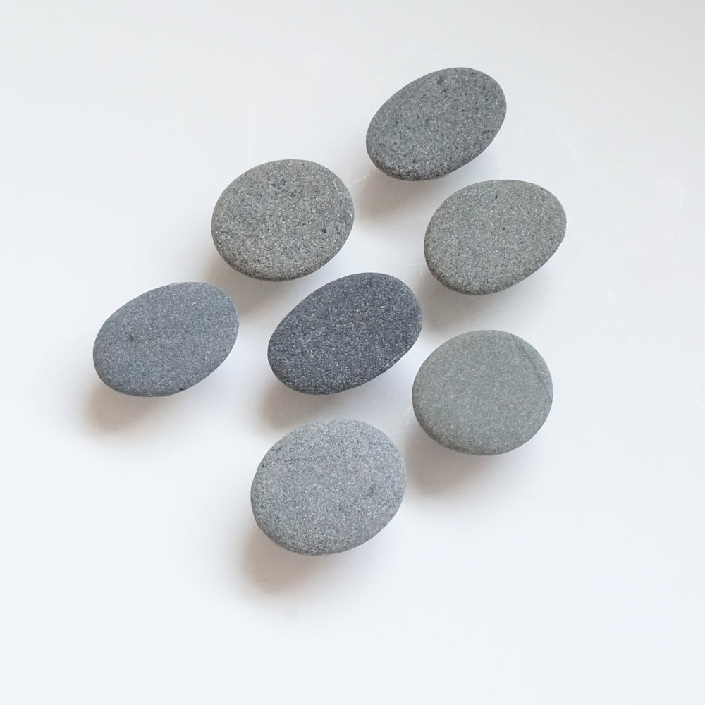 Gray with Chrome - Set of 7 - Ready to Ship