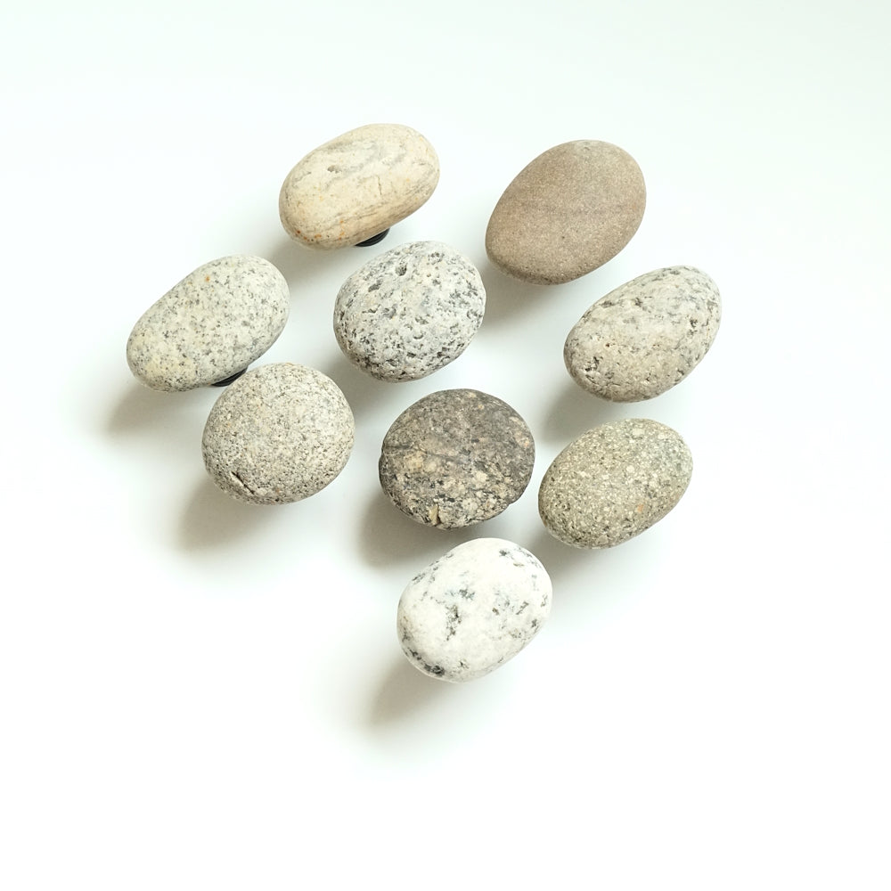 Bold Granite Beach Rocks - Set of 9