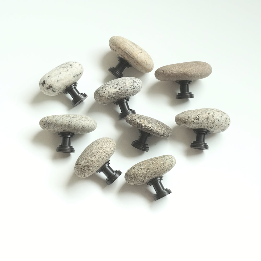 Bold Granite Beach Rocks - Set of 9