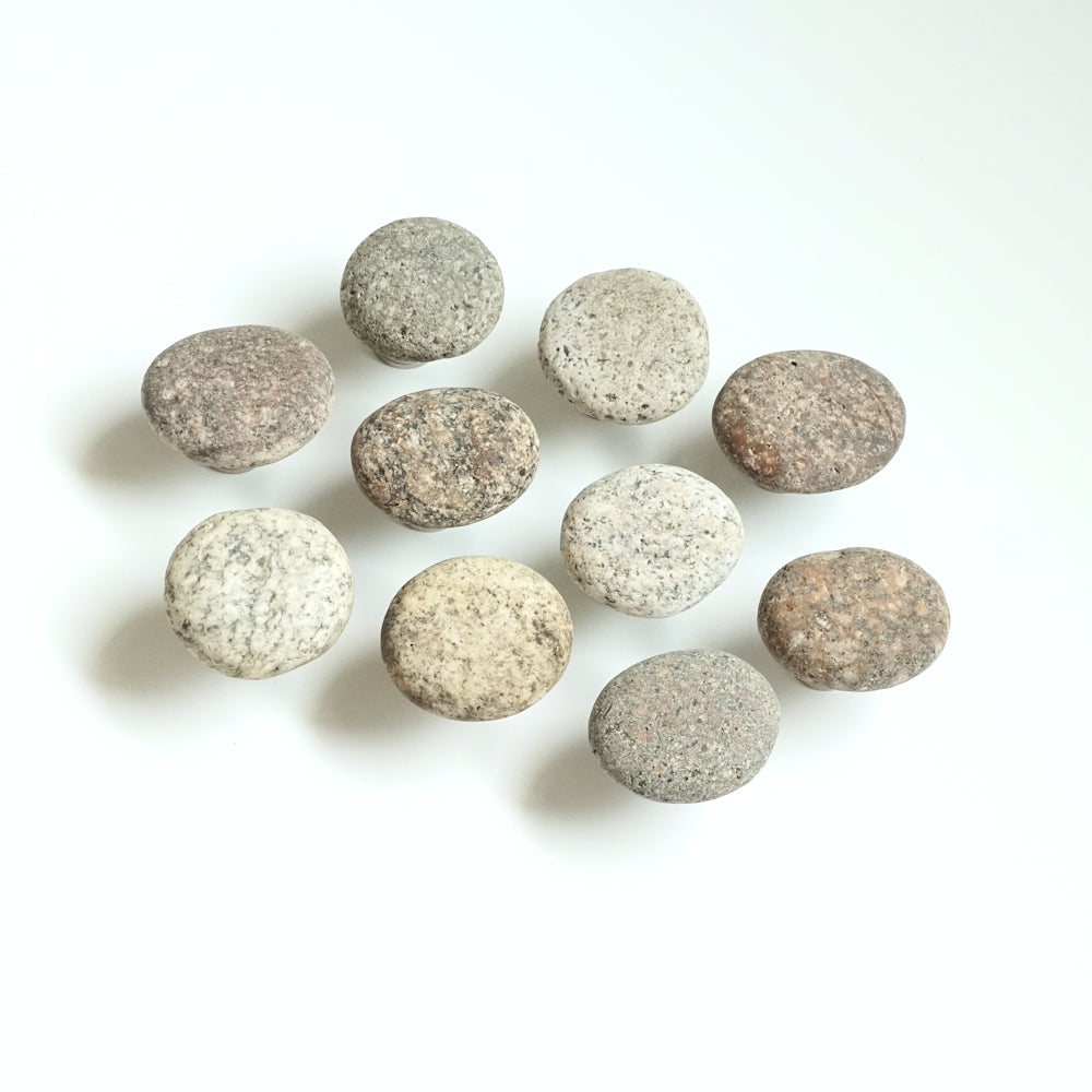 Granite Glory Beach Rock Cabinet Knobs - Set of 10