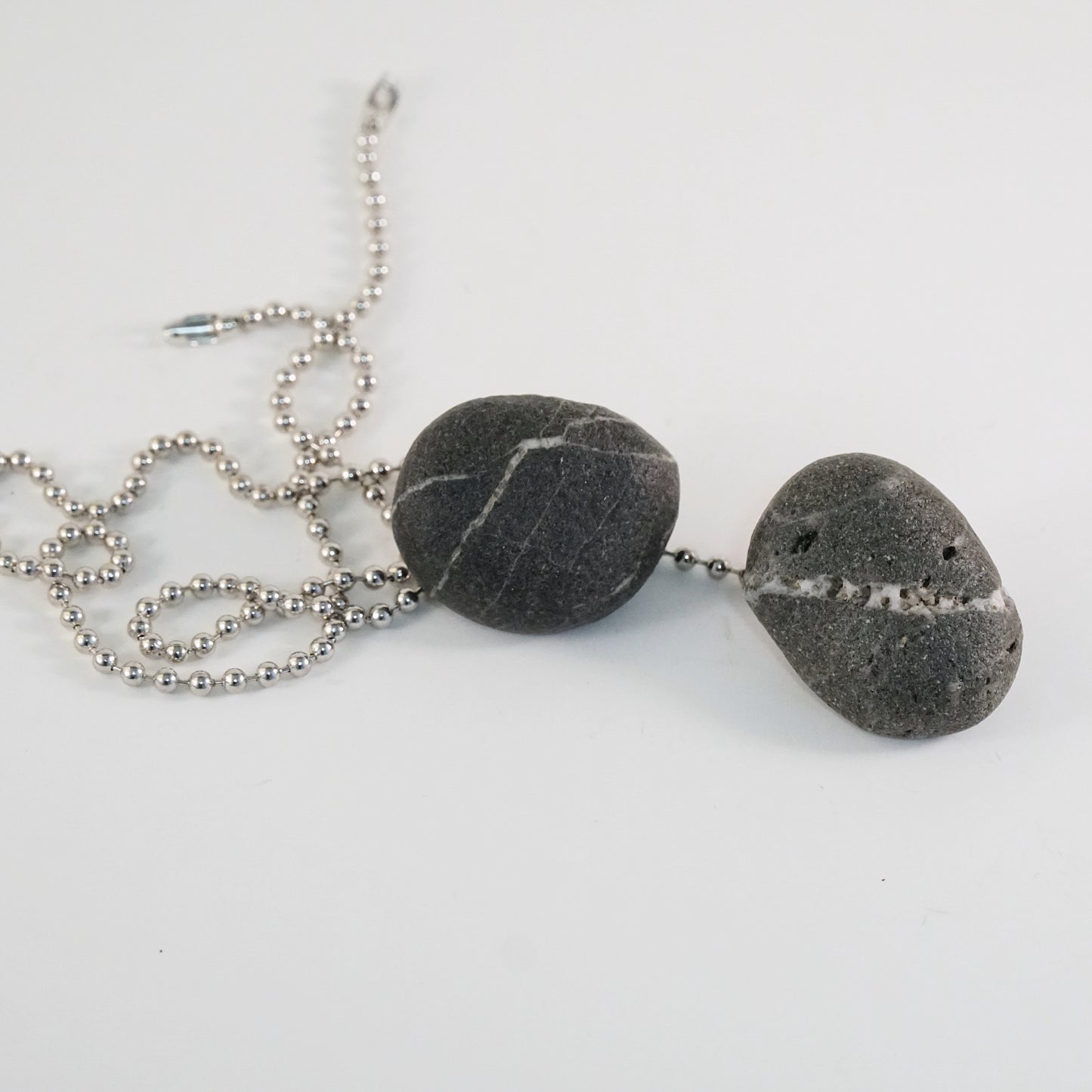 Light and Fan Pulls with Wishing Stone Striped Pebbles