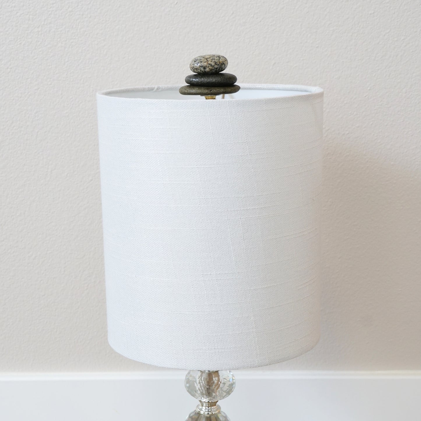 Beach Cairn Stacked Rock Lamp Finial