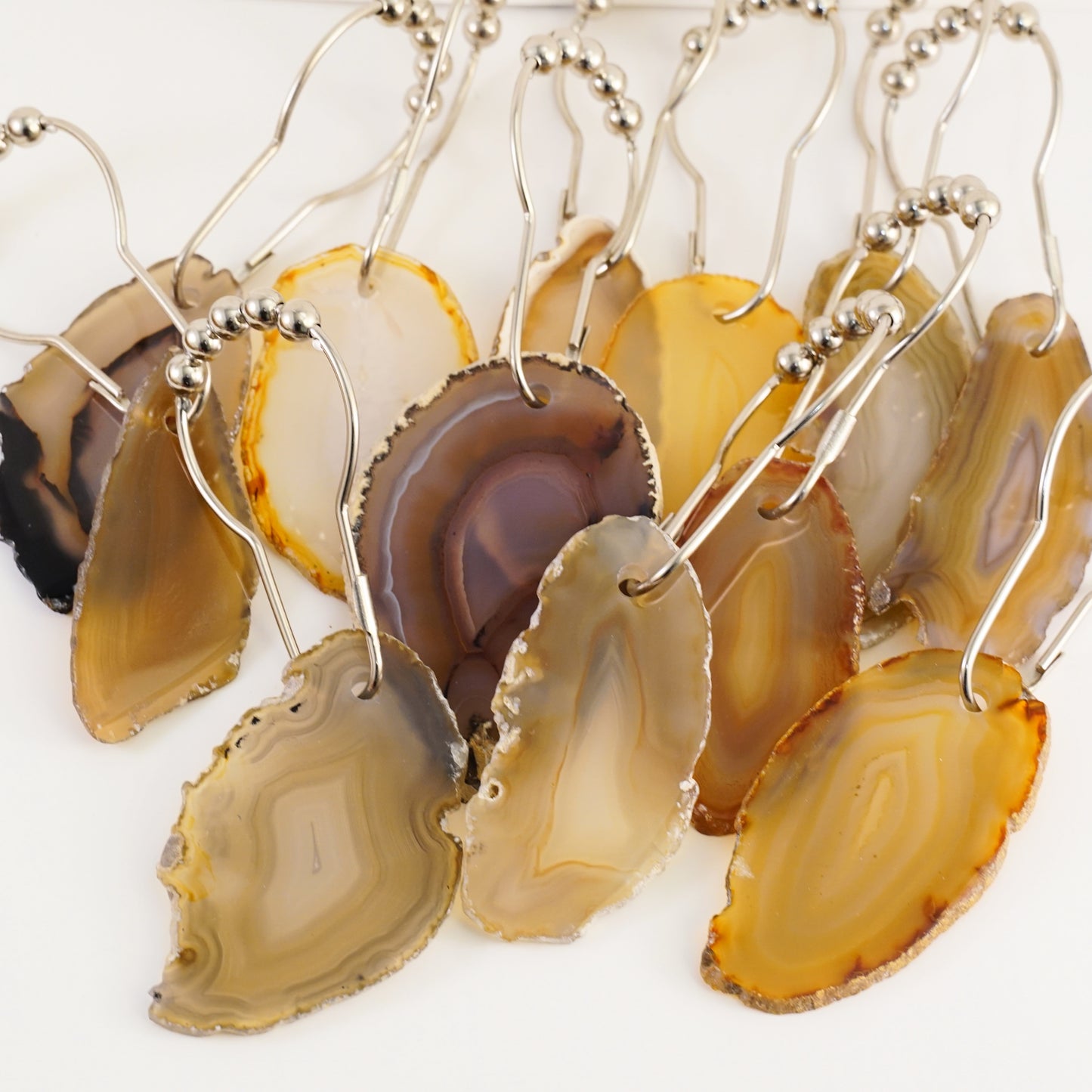 Brazilian Agate Curtain Hook Set