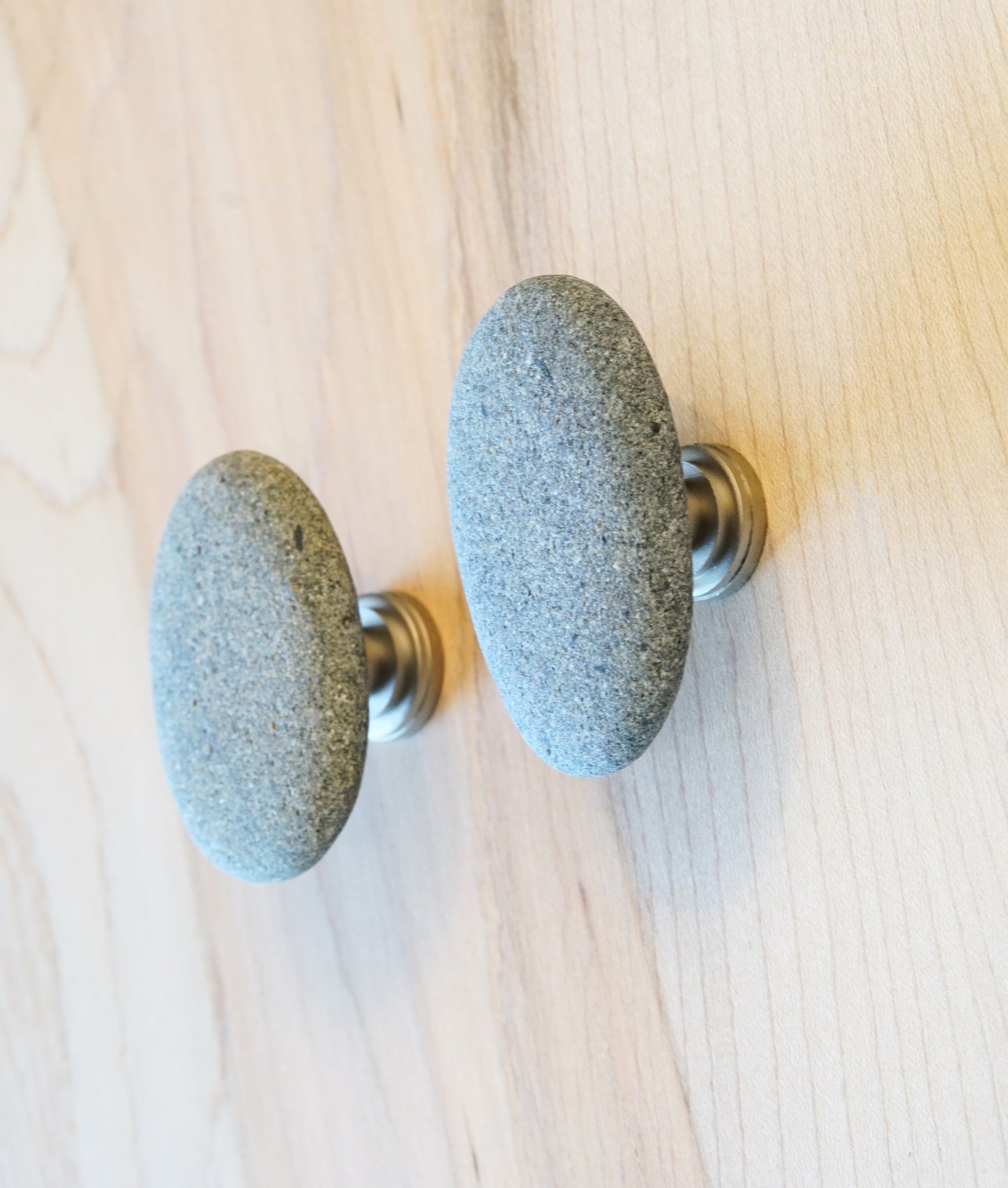 Beach Rock Stone Pebble Cabinet Knobs Cabinet Hardware - Set of 10