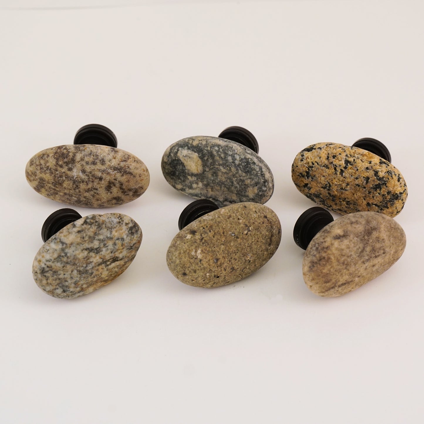 Natural Stone Cabinet Knobs - Set of 6