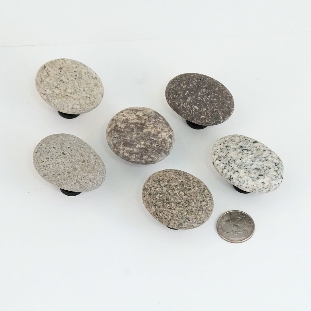 Natural Stone Cabinet Knobs - Set of 6