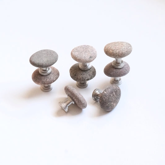 Coastal Home Cabinet Hardware - Set of 8 | Pale Pebbles