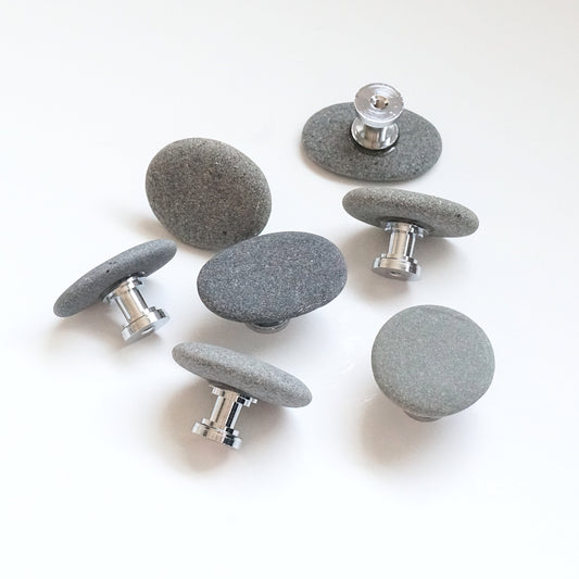 Gray with Chrome - Set of 7 - Ready to Ship