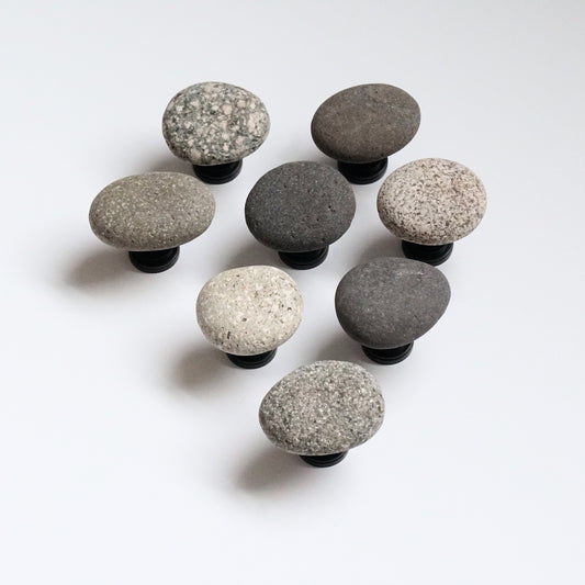 Set of 8 - Beach Pebble Cabinet Knobs