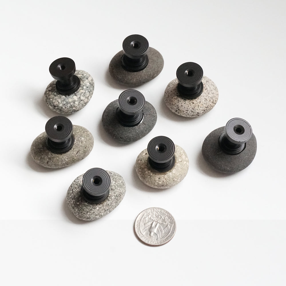 Set of 8 - Beach Pebble Cabinet Knobs