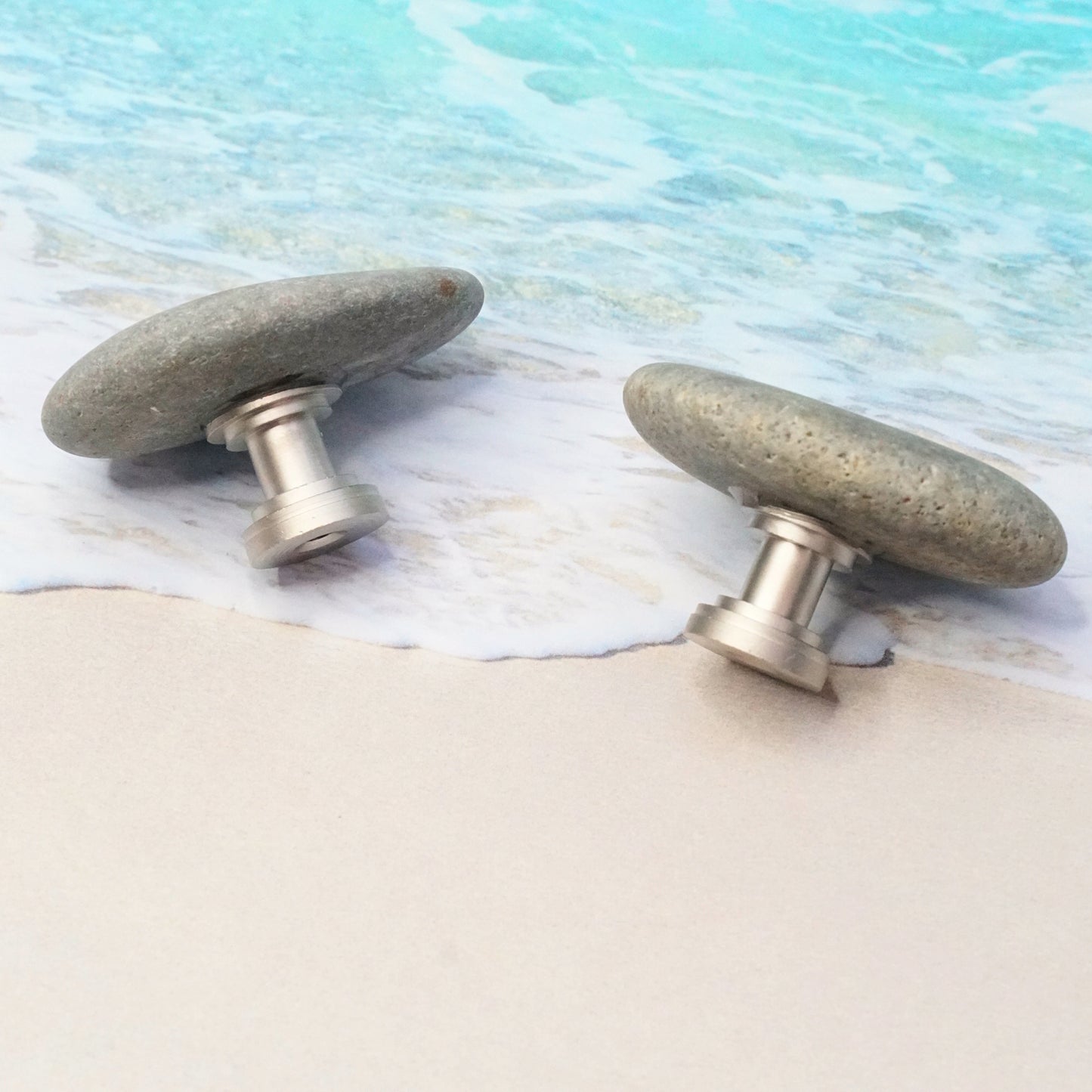 Cabinet Knob Perfect Pair Series - Flat Pale Gray