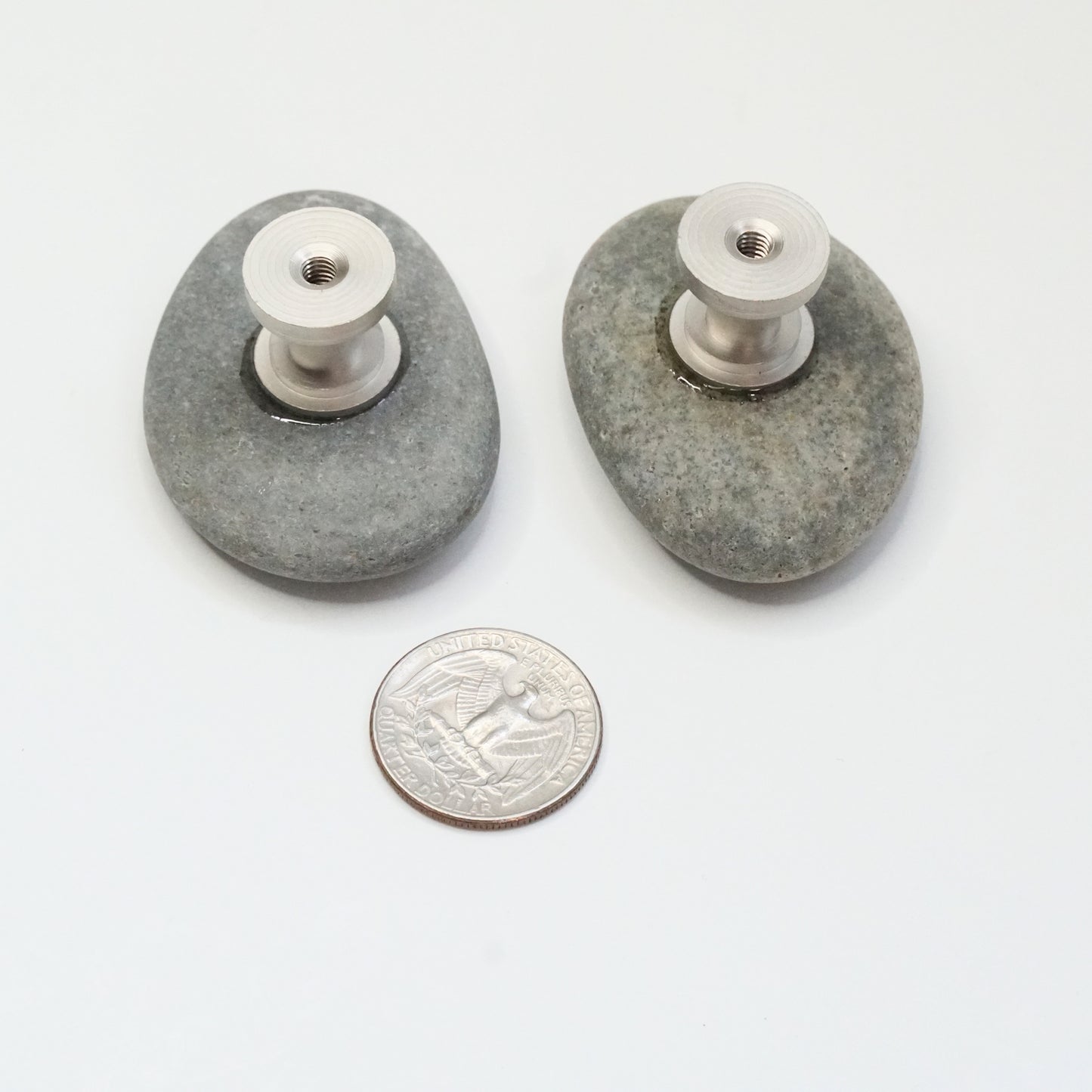 Cabinet Knob Perfect Pair Series - Flat Pale Gray