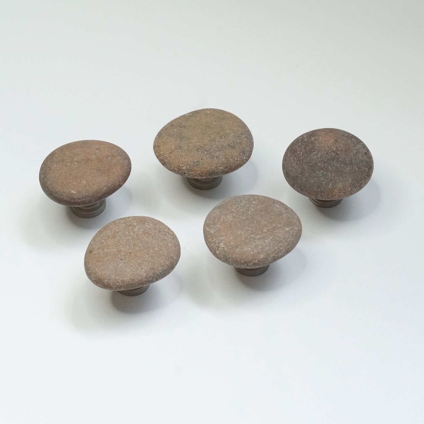 Coastal Cabinet Knobs - Set of 5 | Round Browns
