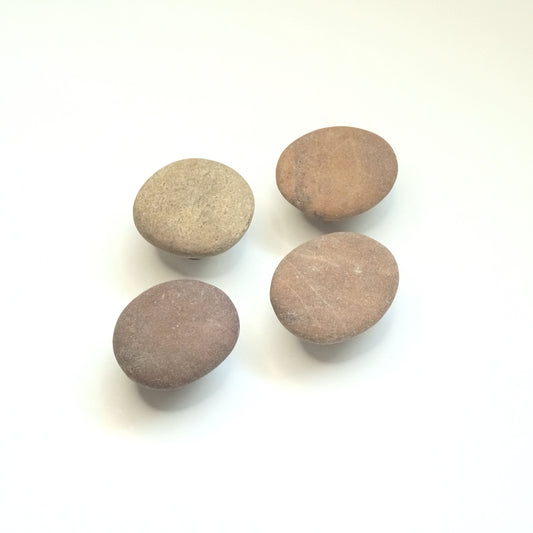 Beach Stone Cabinet Pulls - Set of 4 | Bold Browns