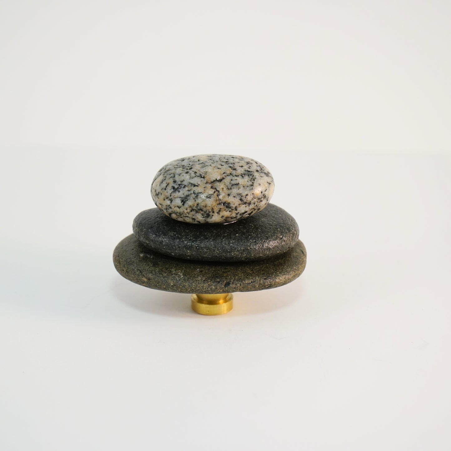 Beach Cairn Stacked Rock Lamp Finial