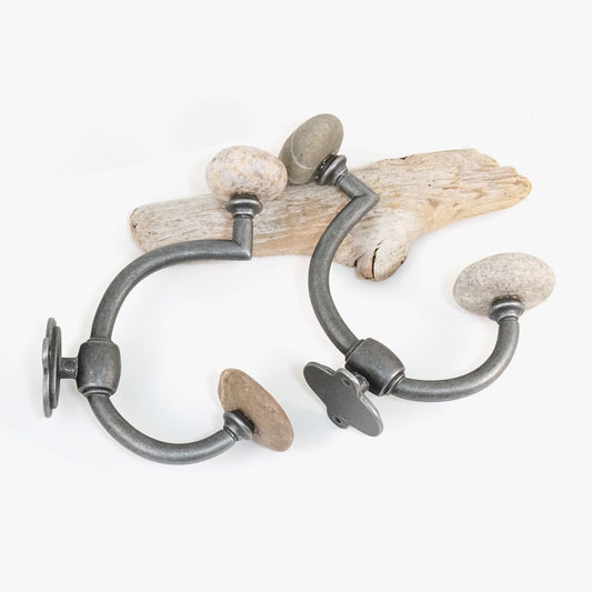 Pair of Wall Mount Robe Towel Hooks - Ready to Ship