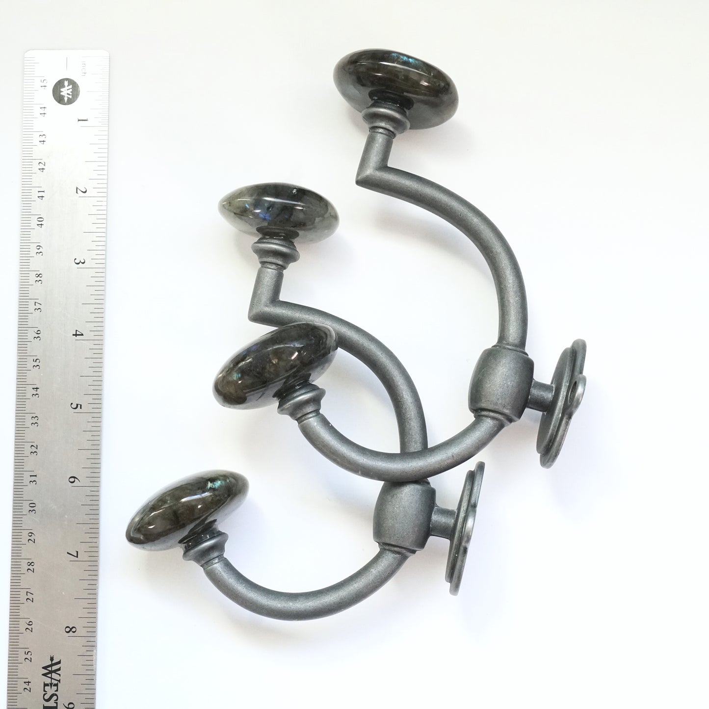 Custom Order - Robe and Towel Hooks | Labradorite Gemstones