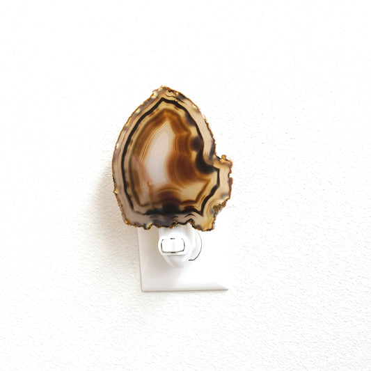 Agate Geode Slice Night Light