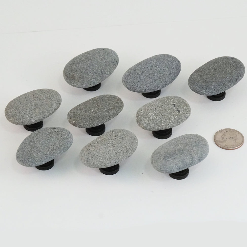 Single Gray Stones - Oil Rubbed Bronze Stems